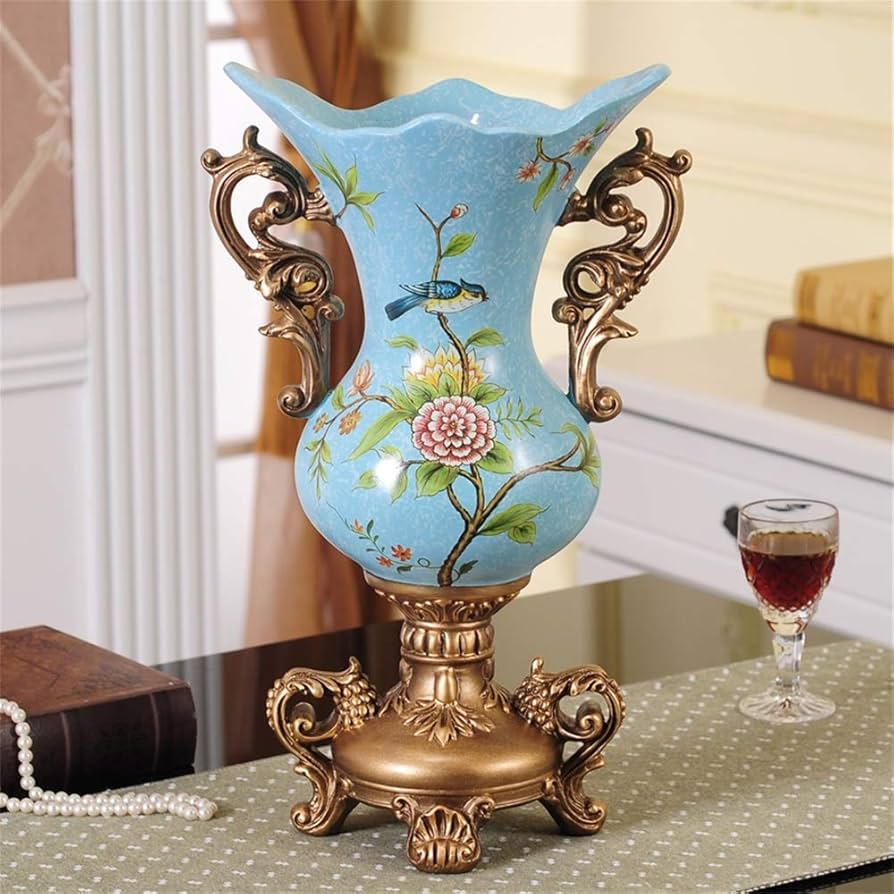 RiSaO＊❤️ Amazon.com: ZR-DECOR American-Style Retro Resin Large Flower